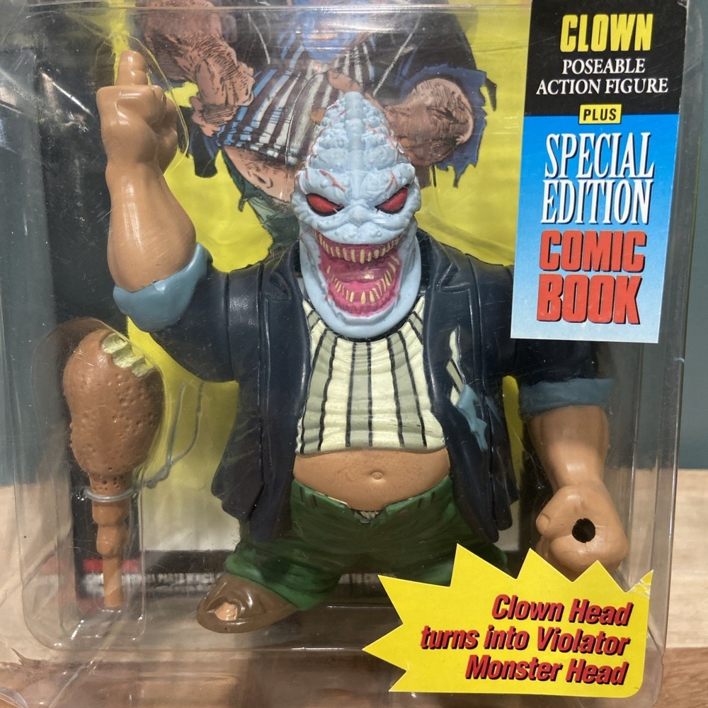 Vintage 1994 Spawn Clown Action Figure Special Edition Comic McFarlane Sealed - Picture 2 of 5